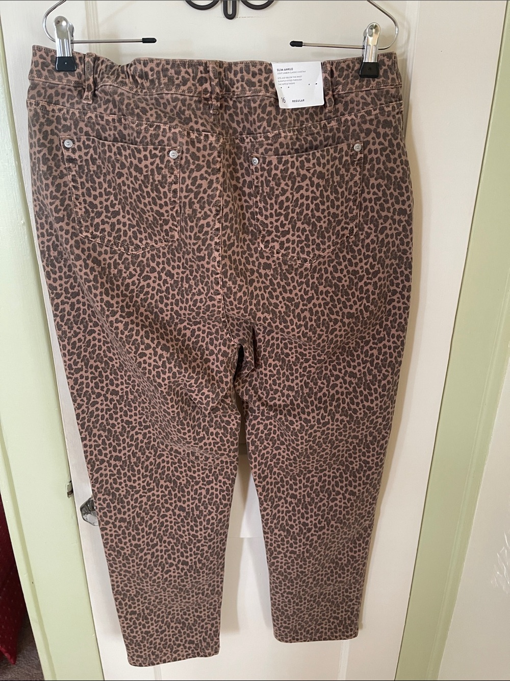 J. Jill Leopard-Print Skinny Jeans in Brown and Black - Picture 5 of 7